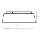 ED Ellen DeGeneres Asher Flush Mount