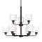 Canfield Chandelier  option Nine Lights