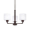 Canfield Chandelier  option Three Lights