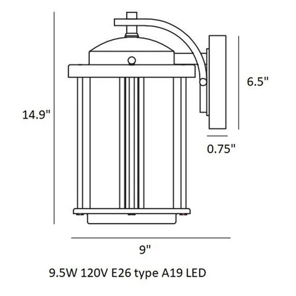 Crowell LED Outdoor Energy Star Wall Light