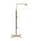 Kelly Wearstler Franklin Task Floor Lamp  option Burnished Brass with Deep Bronze