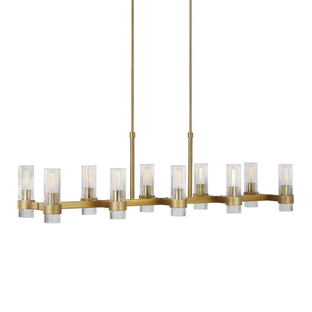 Chapman and Myers Geneva Linear Chandelier