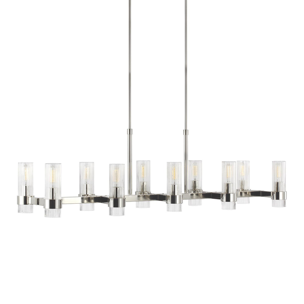 Chapman and Myers Geneva Linear Chandelier