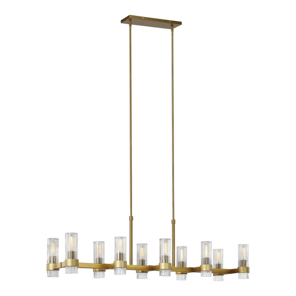 Chapman and Myers Geneva Linear Chandelier