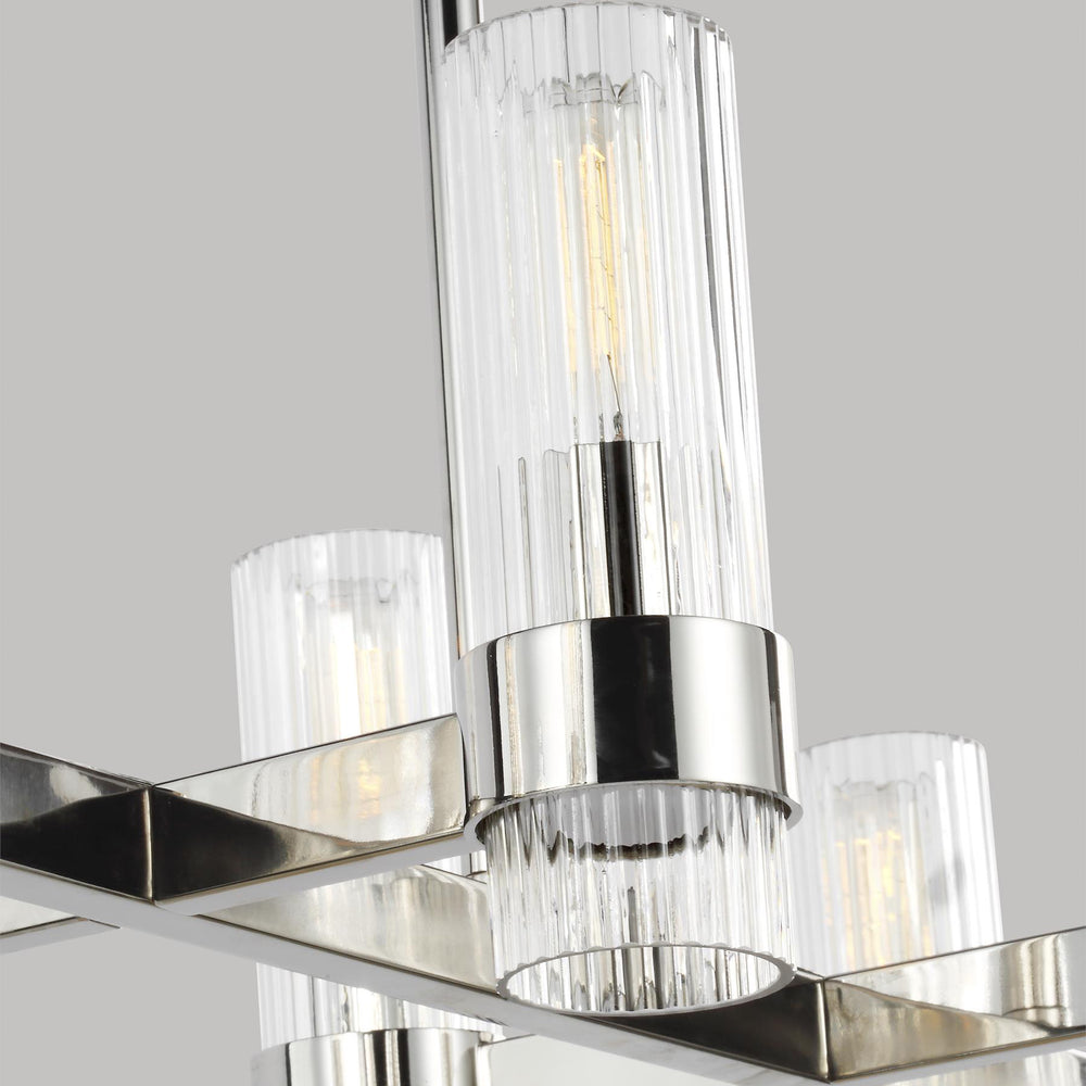 Chapman and Myers Geneva Linear Chandelier