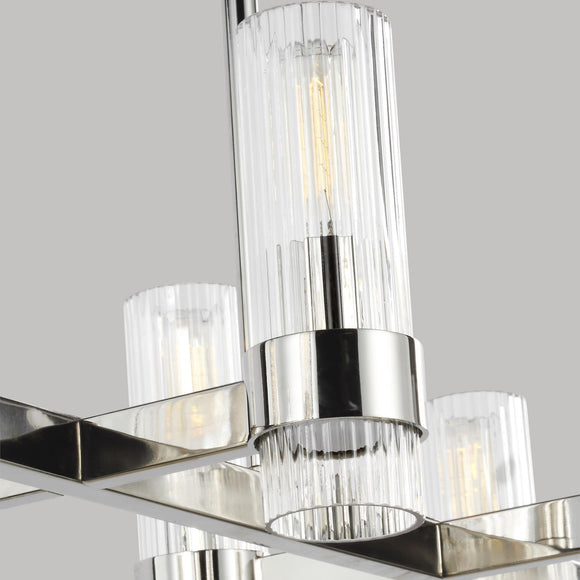 Chapman and Myers Geneva Linear Chandelier