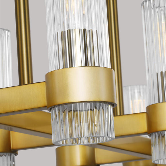 Chapman and Myers Geneva Linear Chandelier