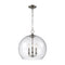 Lawler Round Pendant Light  option Satin Nickel