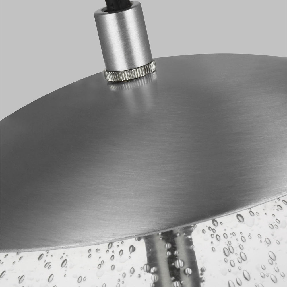 Leo Globe Pendant Light - Clear Seeded Glass