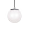 Leo Globe Pendant Light  option Satin Aluminum