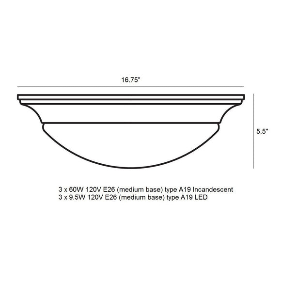 Nash Ceiling Flush Mount