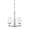 Oslo Single Tier Chandelier  option Three Lights