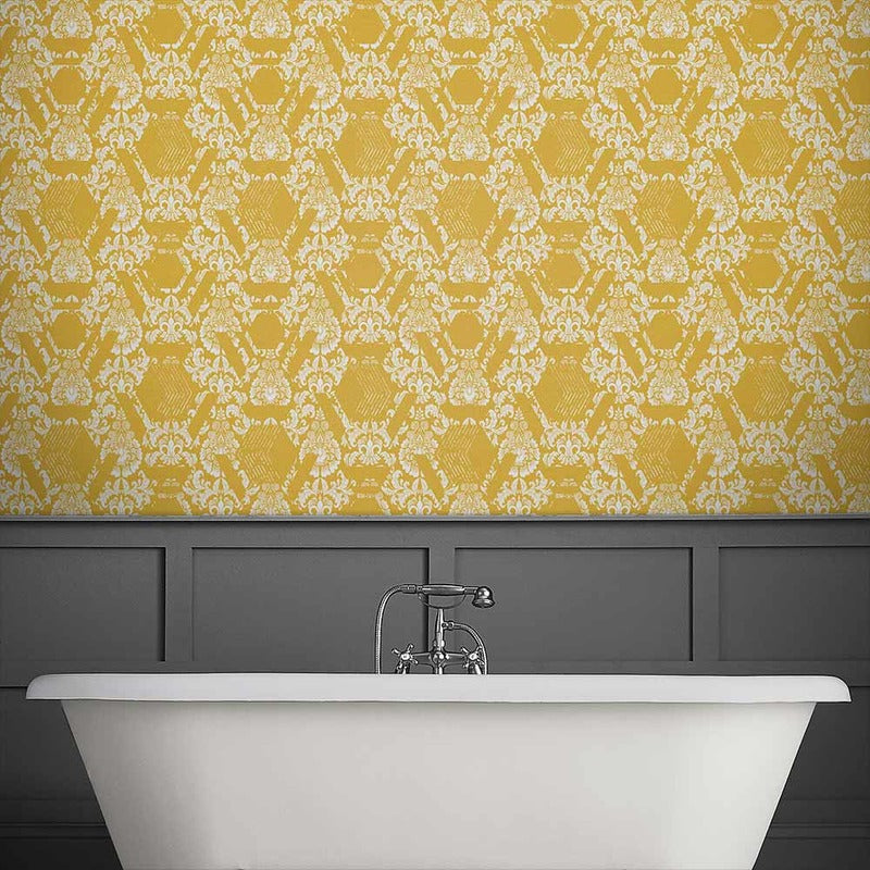 Geo Damask Wallpaper