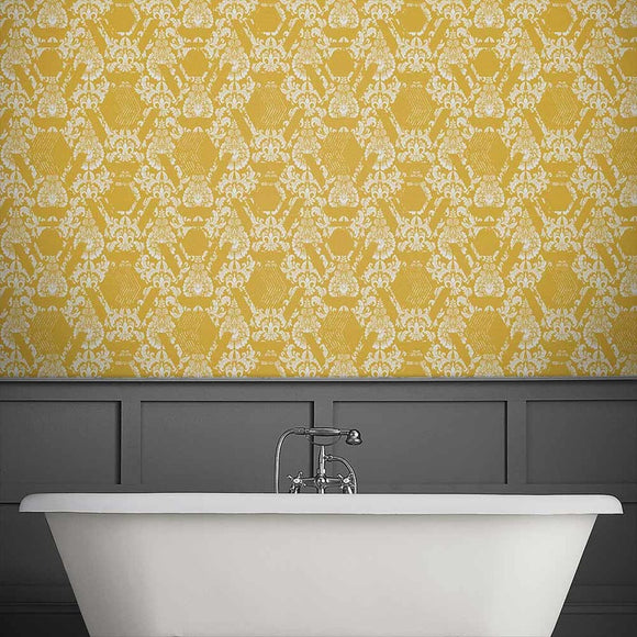 Geo Damask Wallpaper