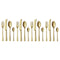 Copenhagen Gold Cutlery Set  option Set of 16