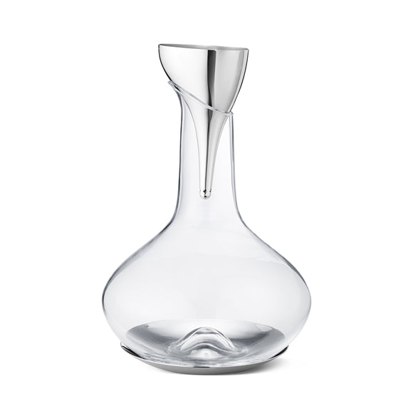 Mid-Century French Glass Wine Carafe Decanter with Stopper and Handle -  Country French Interiors