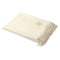 Plaid Cashmere Zibellino Blanket  option Ivory