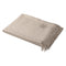 Plaid Cashmere Zibellino Blanket  option Taupe