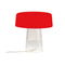Glam Small Table Lamp  option Opal Red