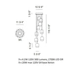 Gong Mini Round Suspension Light