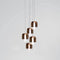 Gong Mini Square Suspension Light  option Five Lights