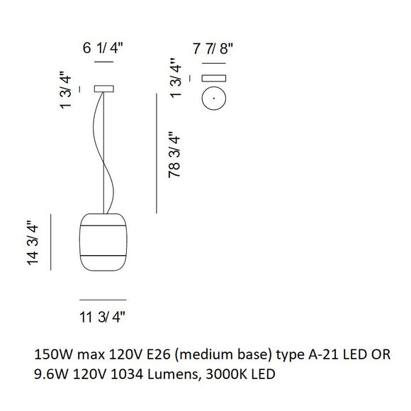 Gong Suspension Light