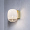 Gong Wall Sconce  option Brass heritage / White
