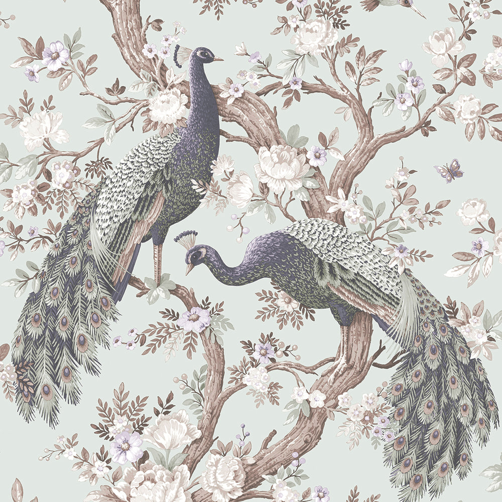 Laura Ashley Belvedere Duck Egg Wallpaper Wallpaper