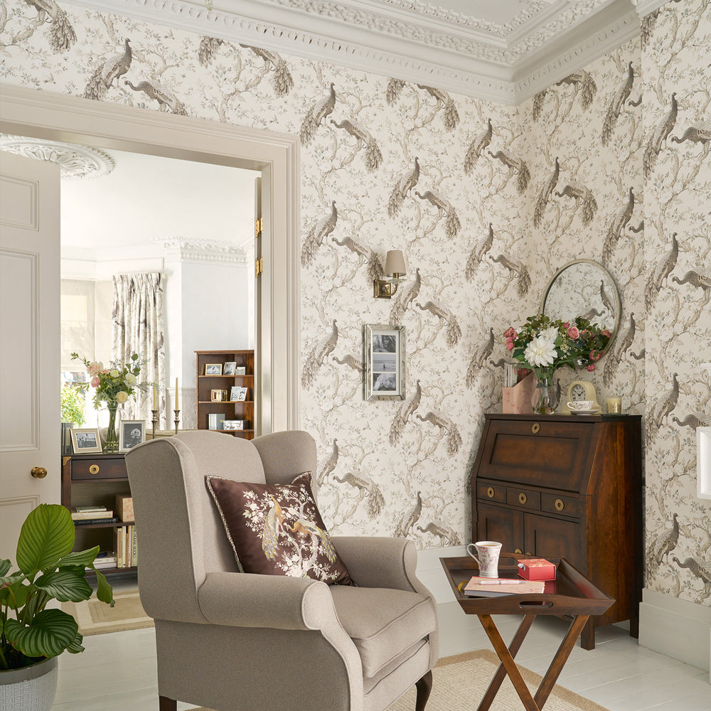 Laura Ashley Belvedere Duck Egg Wallpaper Wallpaper