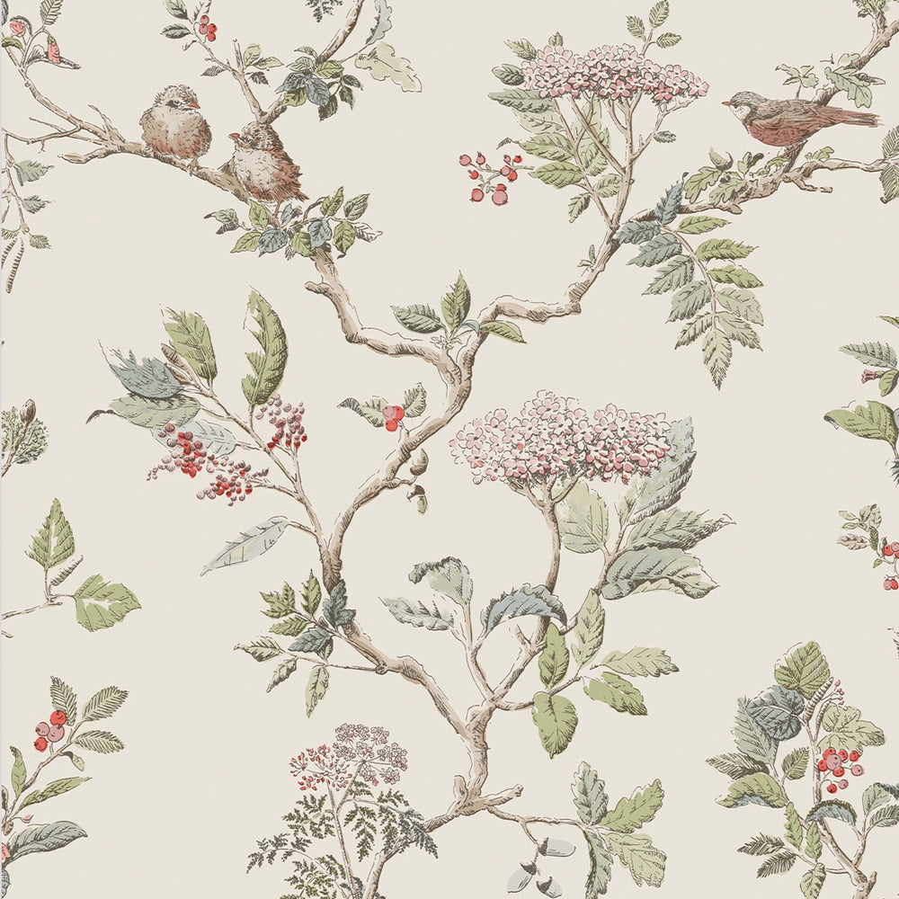 Laura Ashley Elderwood Duck Egg Wallpaper Wallpaper