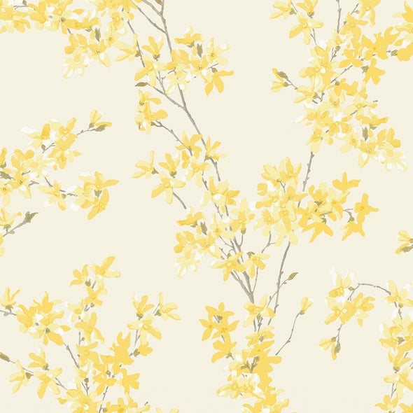 Forsythia Wallpaper Sample Swatch