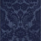 Gothic Damask Flock Wallpaper Sample Swatch  option Cobalt Sample