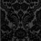 Gothic Damask Flock Wallpaper Sample Swatch  option Noir Sample