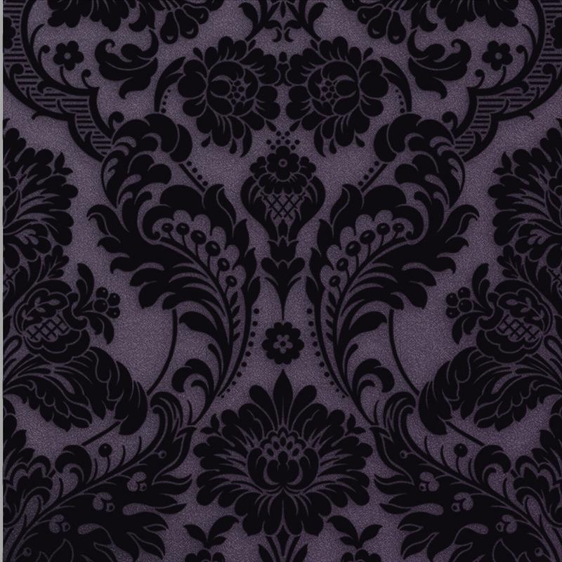 Gothic Damask Flock Wallpaper Sample Swatch