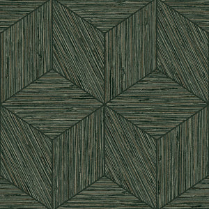Grasscloth Geo Wallpaper