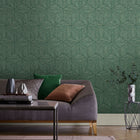 Grasscloth Geo Wallpaper