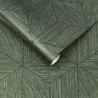 Grasscloth Geo Wallpaper