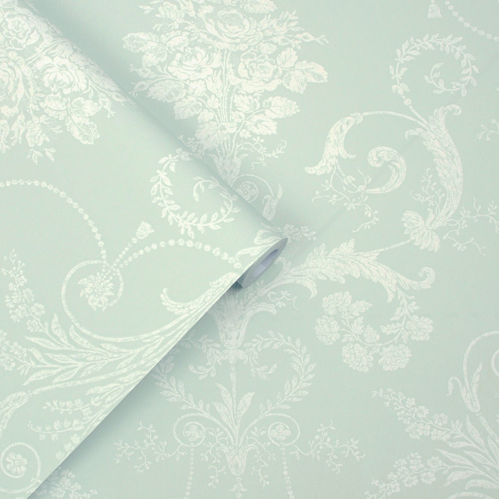 Laura Ashley Josette Amethyst Wallpaper