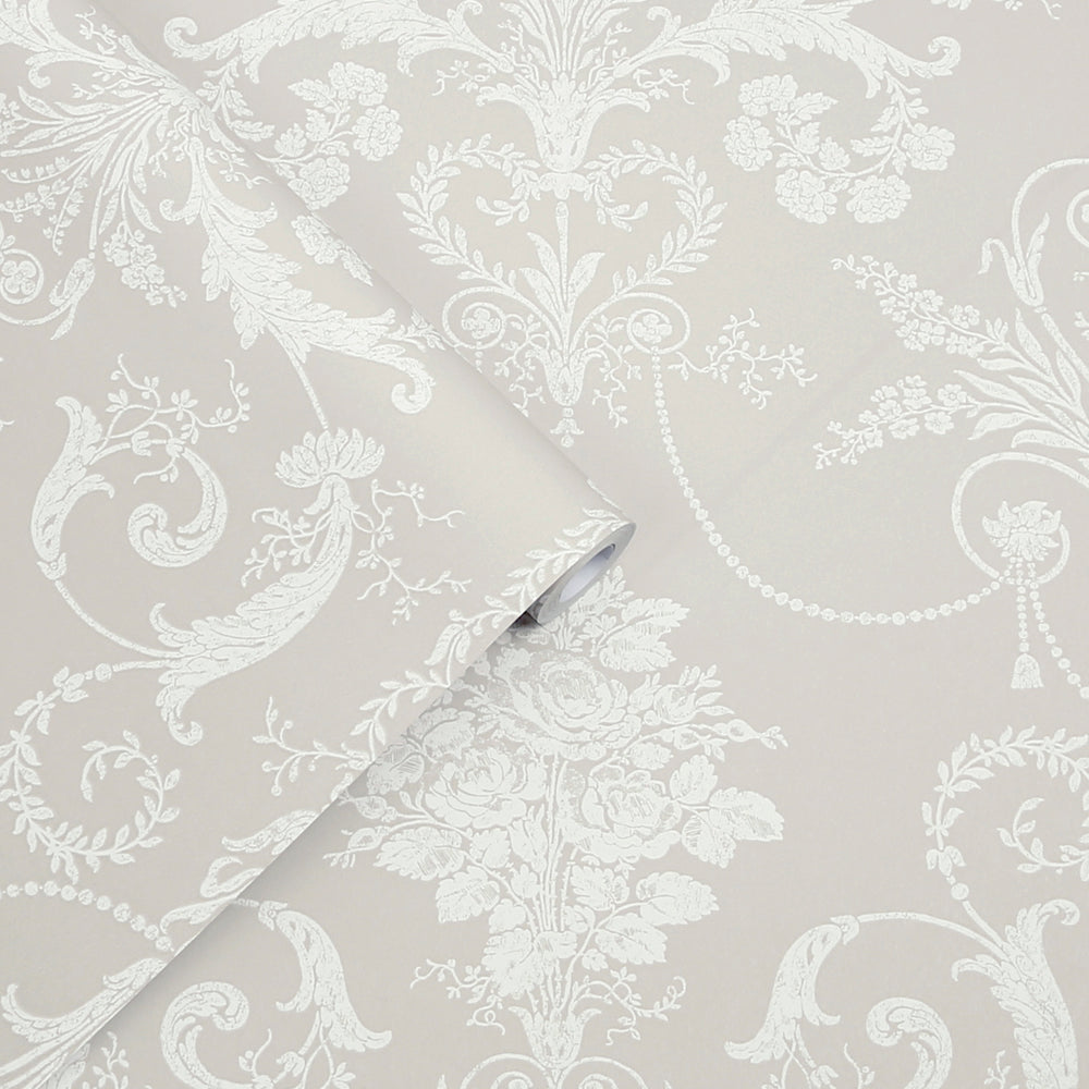Laura Ashley Josette Amethyst Wallpaper