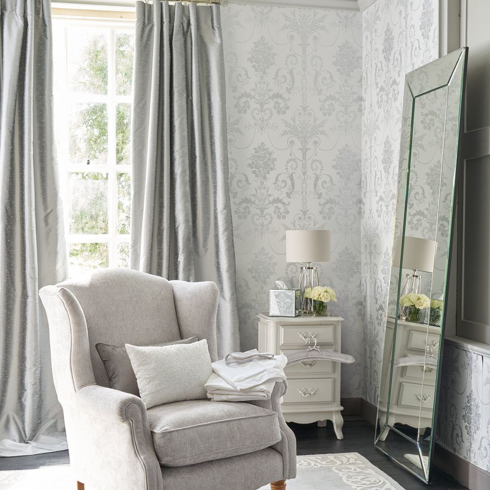 Laura Ashley Josette Amethyst Wallpaper