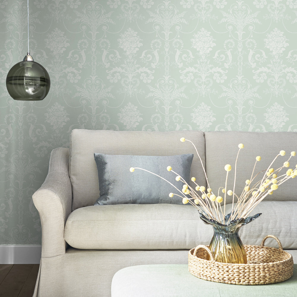Laura Ashley Josette Amethyst Wallpaper