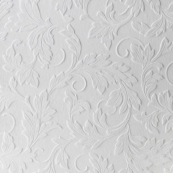 Superfresco Large Scrolling Leaf Paintable Wallpaper Sample Swatch