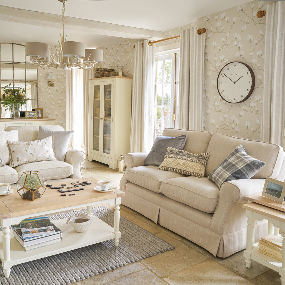 Laura Ashley Magnolia Grove Dusky Seaspray Wallpaper