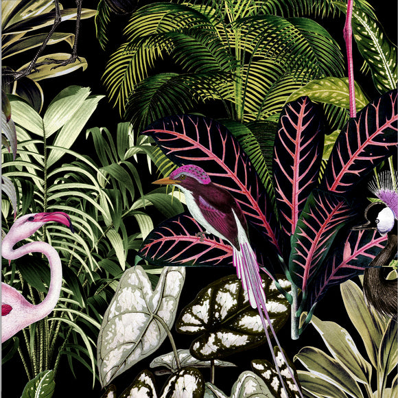 Midnight Tropic Wallpaper Sample Swatch