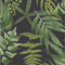 Midsummer Fern Wallpaper Sample Swatch  option Black Sample