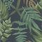 Midsummer Fern Wallpaper Sample Swatch  option Navy Sample