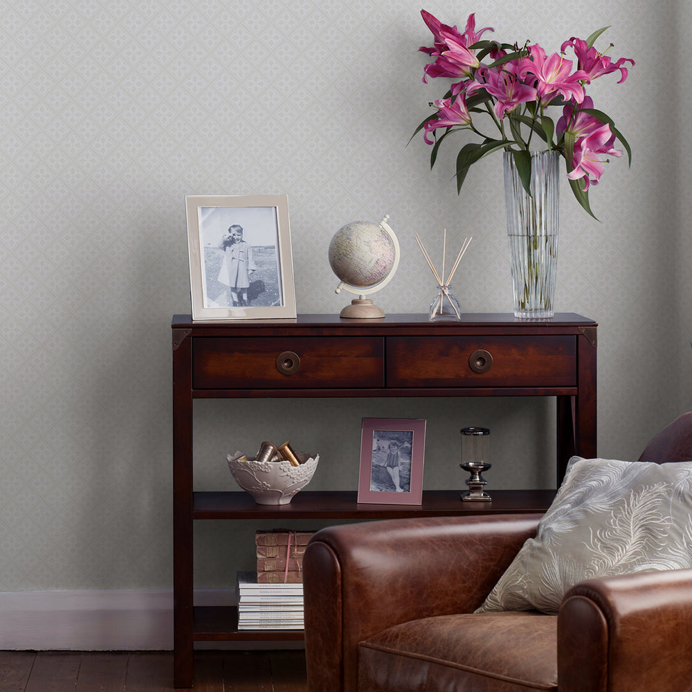 Laura Ashley Mr Jones Paintable White Wallpaper Wallpaper