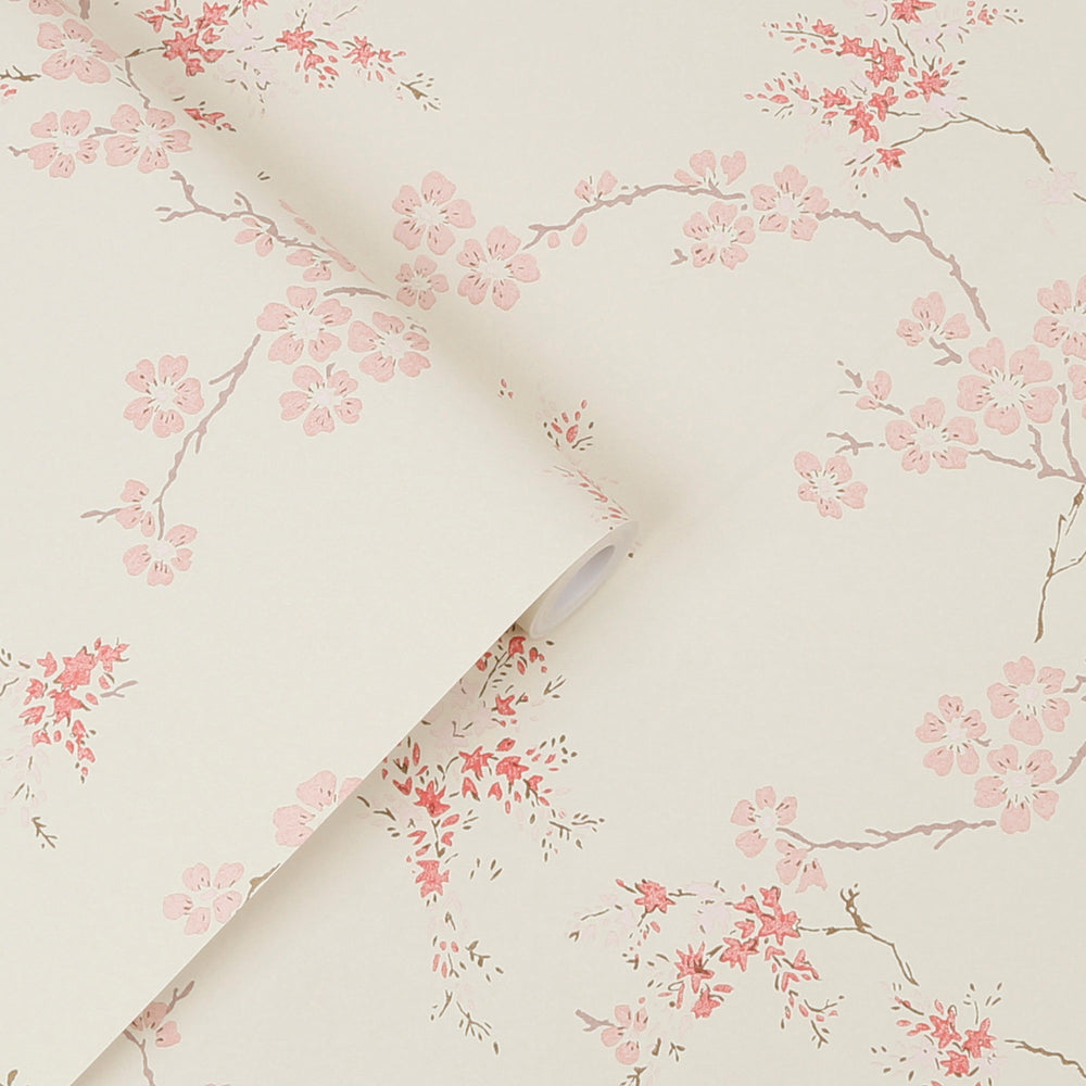 Laura Ashley Oriental Blossom Blush Wallpaper Wallpaper