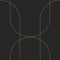 Palais Wallpaper Sample Swatch  option Black / Gold Sample