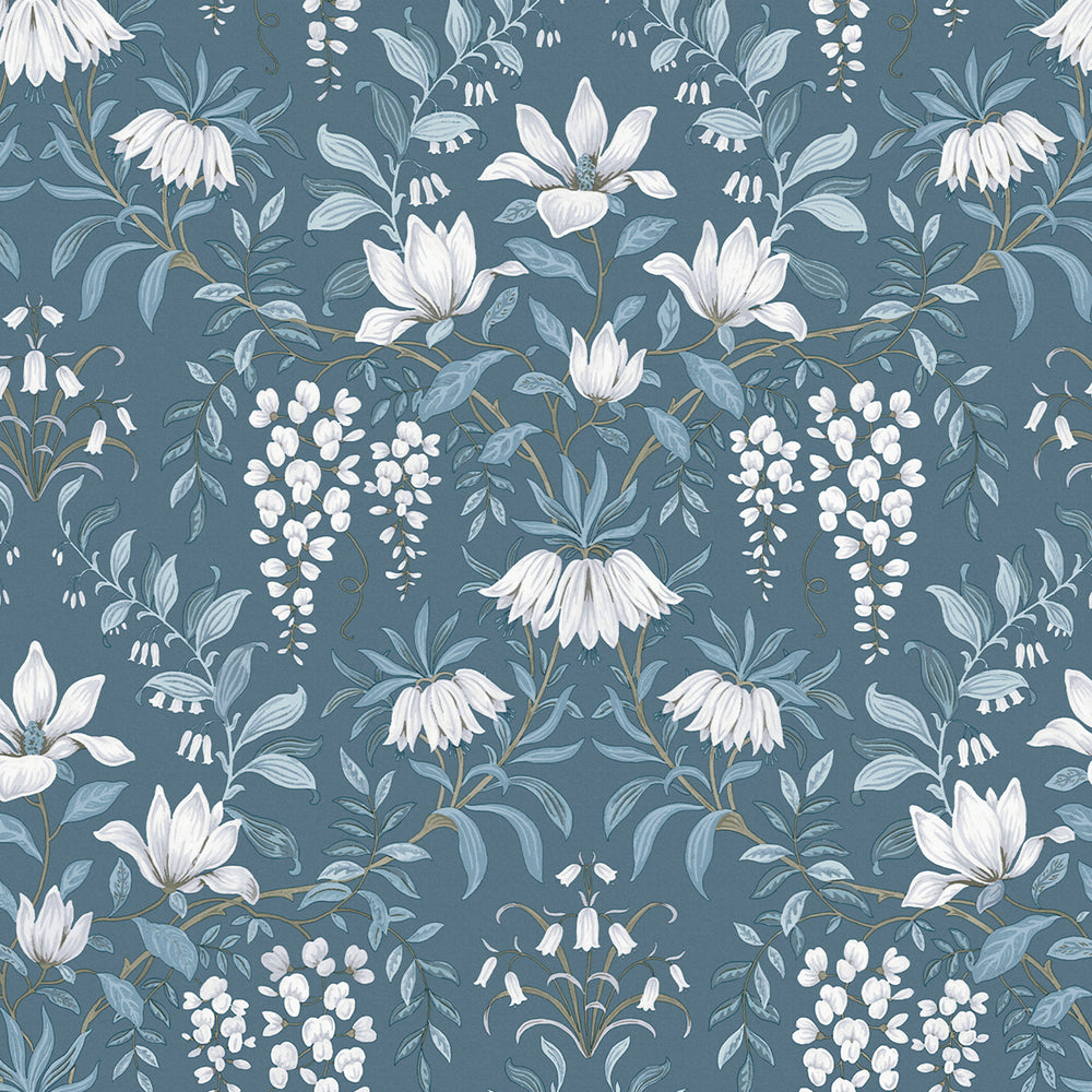 Laura Ashley Parterre Dark Seaspray Wallpaper Wallpaper